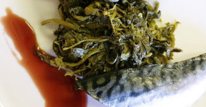 Friarielli con palamita e riduzione di Lambrusco
