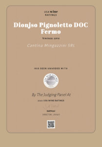 USA Wine Ratings Dionjso Pignoletto DOC Fermo by Cantina Mingazzini SRL