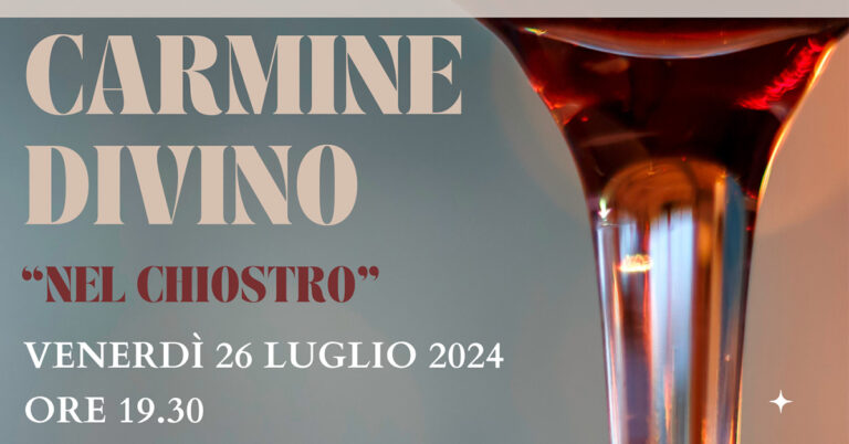 Carmine Divino nel chiostro