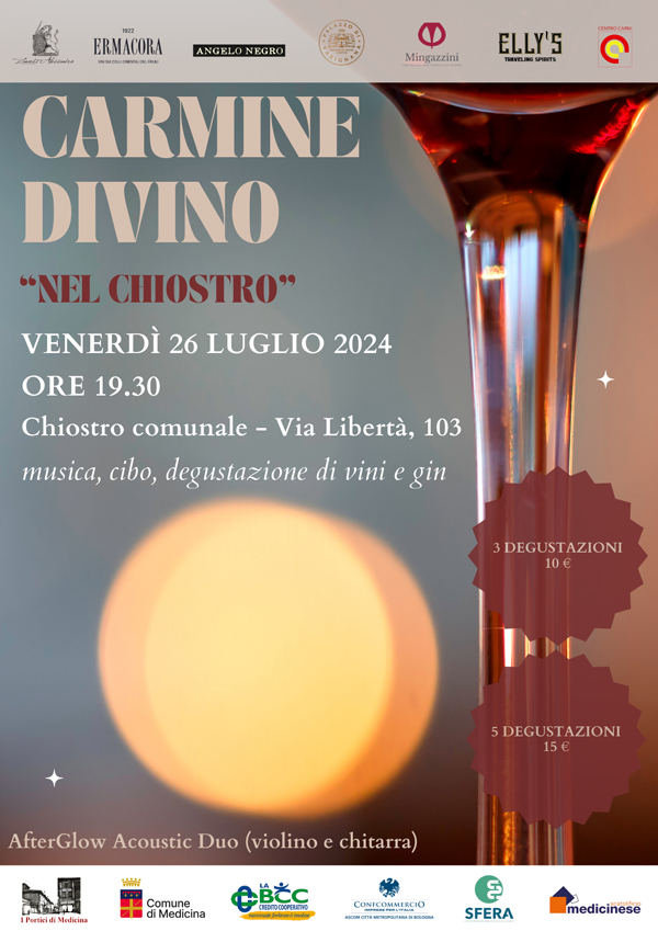 Carmine DiVino nel chiostro